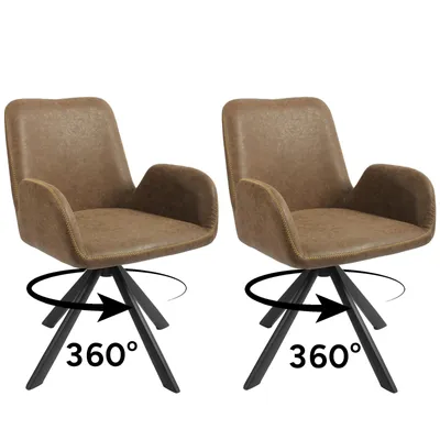 Image de HOMAVO Chaises de salle à manger (lot de 2) | Chaise de salle à manger, chaise de bureau, tabouret, chaise de bureau