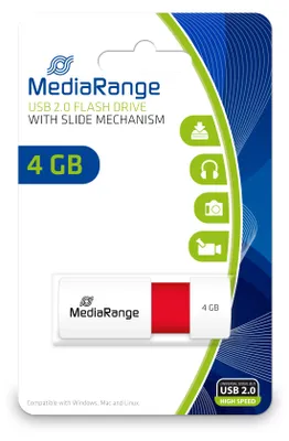 Produktbild von Color Edition 4GB (weiß/rot, USB-A 2.0)