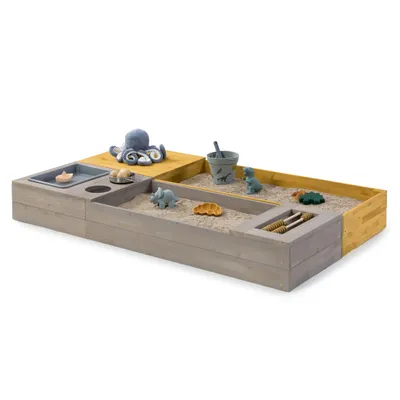 Produktbild von MUDDY BUDDY® Sandkasten „Flexy Style“ warmgrau - ocker