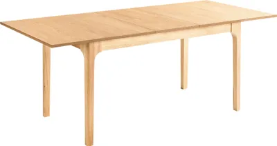 Produktbild von BELIANI Esstisch Holzoptik Helle Esche MDF-Tischplatte mit Holzbeinen Ausziehbar 160/200x90cm für 8 Personen Rechteckig Modernes Design Ausziehtisch