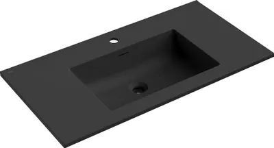 Produktbild von Mexen Otis, in die Arbeitsplatte eingelassene Waschbecken 91 x 46,5 cm, schwarz matt - 25189071