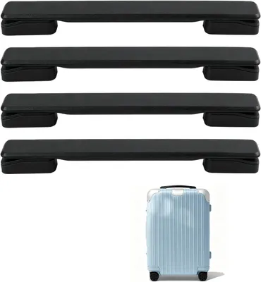 Produktbild von Koffergriffe Set, 4 Stück, 200 × 24 mm, Kunststoff, Ersatzgriff für Gepäck