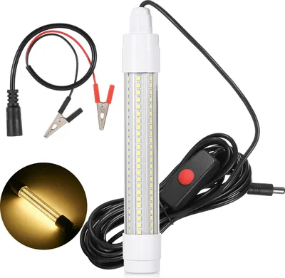 Produktbild von 144 LED Tauchfischerlicht Unterwasserfischsucherlampe Nachtfischkoeder Koederlicht Fisch, der Licht anzieht