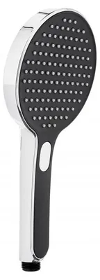 Produktbild von SAT Handbrause mit Taste, 3 Funktionen, schwarz/Chrom SATBSRS33C