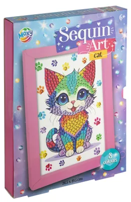 Produktbild von Kreatives Handwerk Gruppe machen Sie Ihre eigenen Tier Pailletten Kunst Handwerk Kit, 8 Farben