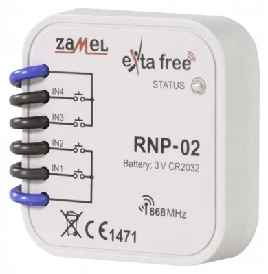 Zdjęcie produktu dla Radiowy odbiornik dopuszkowy 4-kanałowy RNP-02 Zamel EXF10000036