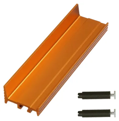 Image de BORA : Clôtures pour chiens réversibles, 200 mm – Système de fixation double face, profilé 76x19 mm, compatible avec les clôtures pour chiens