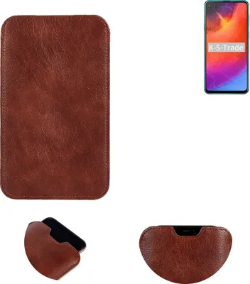 Produktbild von K-S-Trade Schutzhülle Handyhülle kompatibel mit Samsung Galaxy A9 Pro (2019) Handytasche Kunstleder Sleeve in braun