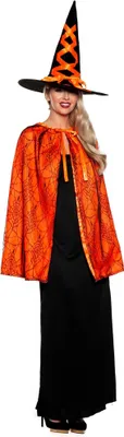 Produktbild von Hexen Set orange - Karneval Faschingskostüm Damen