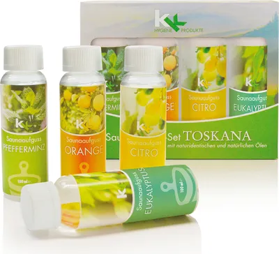Produktbild von KK Saunaaufguss Set Toskana Citro Orange Pfefferminz und Eukalyptus