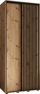 A product shot of a wardrobe with sliding doors.