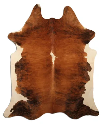 Immagine prodotto di Tappeto in pelle di mucca pregiata, motivo "Esotic White Belly Backbone", unicità naturale