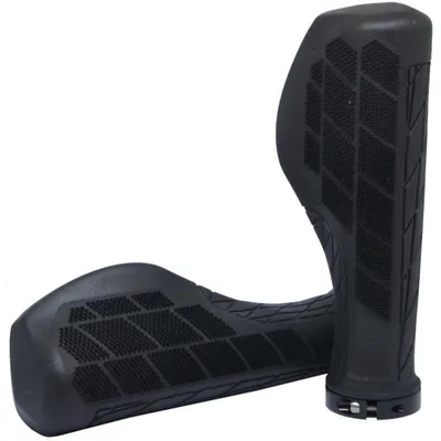 Produktbild von Griffe Sting ST-915 ergonomisch Länge 136 mm mit Schloss schwarz