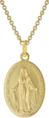 trendor 51930 Milagrosa Gold 333/8K Madonna mit vergoldeter Silberkette 1