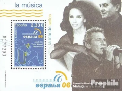 Produktbild von Briefmarken Spanien 2006 Mi Block154 postfrisch Briefmarkenausstellung