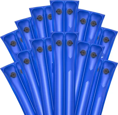 Zdjęcie produktu dla Worek obciążeniowy do basenu 12-pak 300 cm - worki obciążeniowe z PVC o grubości 0,4 mm ze szczelną zakrętką - worki na wodę do przykryć basenowych w zimie - niebieski
