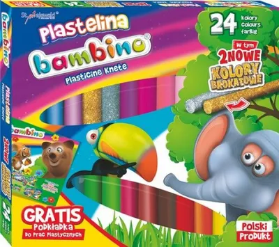 Productafbeelding van Bambino Klei Set - 24 kleuren, geschikt voor kinderen, veilig