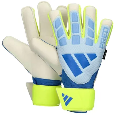Obrázok produktu pre Rukavice Adidas Predator Goalkeeper Glove Match Fingersave "Crystal Sky Ray Blue Solar Yellow" pre Unisex