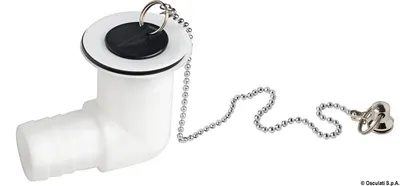 Image de Robinet d'évier Osculati 90° 50/28 mm Robinet de bateau, évier de bateau