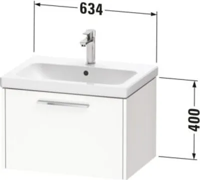 Produktbild von DURAVIT DC46660BDHG0000 D-Code WTU Wandh. Auszug 1,