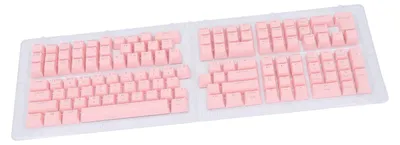 Obrázek produktu pro 132 klávesových krytek v korejském stylu, náhradní krytky v OEM výšce pro mechanické klávesnice 61, 62, 64, 68, 72, 75, 84, 87, 88, 98, 100, 104, 108 – světle červené