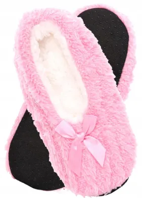 Immagine prodotto di Pantofole da donna rosa - pantofole calde taglie 35-38 - pantofole - pantofole con fiocco - pantofole comode