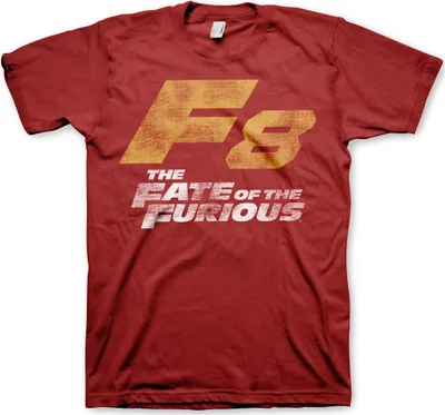 Produktbild von F8 Distressed Logo T-Shirt - X-Large - Tango-Red