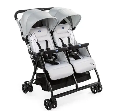 Produktbild von CHICCO 13977564 Zwillingsbuggy Ohlalà Twin silber -