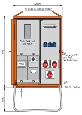 Immagine prodotto di Walther-Werke Distributore di collegamento WAV0100R1 22 kVA