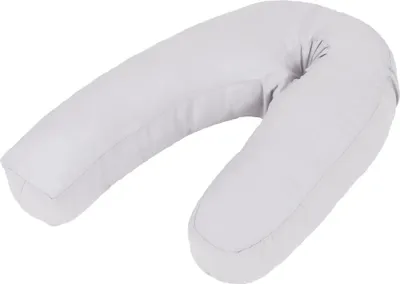 Zdjęcie produktu dla Poduszka ciążowa w kształcie litery J, 54x(36-43) cm, szara