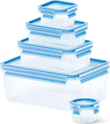Produktbild von Emsa Clip & Close 5Er Set Frischhaltedosen, 0,15 L - 3,7 L, 508568
