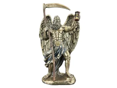 Zdjęcie produktu dla Chronos, figura z Verony, bóg czasu, stylizowane na brąz, rzeźba, mitologia grecka, dekoracja, prezent. Kod produktu: WU78095A4