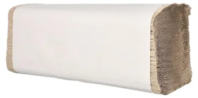 Produktbild von 5000 Blatt Handtuchpapier V-Falz 23 cm x 25 cm natur Zick-Zack, 1-lagig (20 x 250)