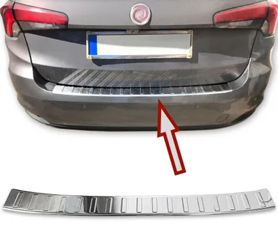 Für Fiat Tipo Kombi Typ 356 ab 2015- Ladekantenschutz Edelstahl MIT ABKANTUNG in der Farbe von Recambo e.K.