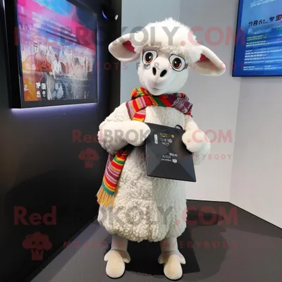 Produktbild von Nan-Schaf REDBROKOLY Maskottchen Kostüm figur bekleidet mit einer Vertuschung und Geldbörsen