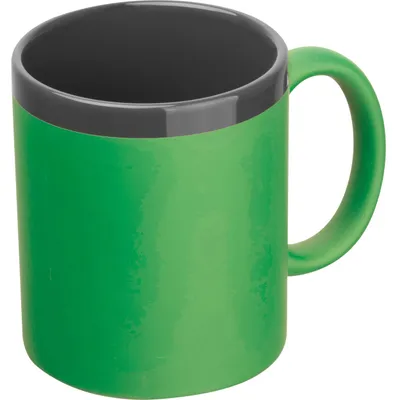Produktbild von Keramiktasse / Kaffeetasse / 300 ml / Farbe: schwarz-grün
