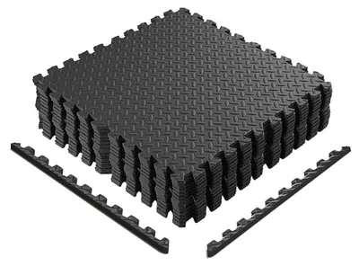 Produktbild von Omgoods – Fitnessmatte aus Tatami-Puzzleteilen, 16 Stück, 30 x 30 x 1,2 cm