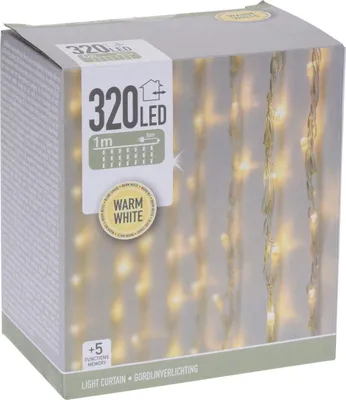 Zdjęcie produktu dla Kurtyna świetlna zewnętrzna 320 LED 1 m