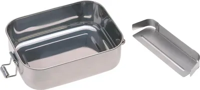 Produktbild von BPA-freie Brotdose - Edelstahl und Bambus - 1 Stück