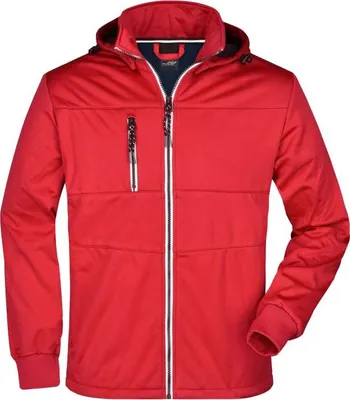 Produktbild von Junge Softshell Jacke mit modischen Details red/navy/white, Gr. S