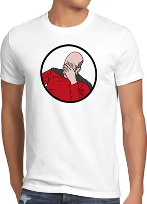 Produktbild von A.N.T. Picard Facepalm Herren T-Shirt meme scham internet
