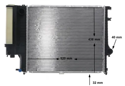 Immagine prodotto di MAHLE CR 280 000S Radiatore ad acqua per BMW Serie 5 Berlina (E34) e Serie 5 Touring (E34)