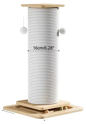 Zdjęcie produktu dla Kratzownik, solidna konstrukcja, przeznaczony dla kotów, wysokość 60 cm