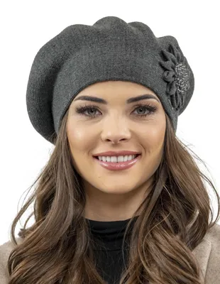 Immagine prodotto di Vivisence berretto da donna elegante cappello invernale caldo e accogliente copricapo per l'inverno e l'autunno caldo cappello a maglia spessa, cappello classico per le donne,  EU, grigio scuro, taglia uniforme