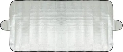 Produktbild von CARMOTION Windschutzscheibenabdeckung 100x200 cm, Universal, mit 2 Seitenklappen (25 cm), aus wasserdichter Aluminiumschicht, für Sommer & Winter, mit Frost-, Hitze- & UV-Schutz, schützt Wischergummis vor Einfrieren, einfache Montage.