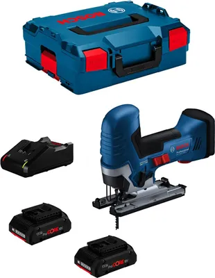 Produktbild von Stichsäge BOSCH GST 18V-125 S (2 x 4,0 Ah ProCORE + GAL18V-40 + L-Boxx 136)