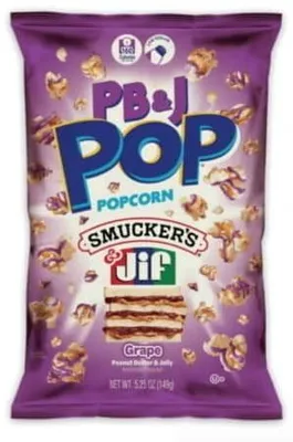 Obrázok produktu pre PB&J Pop Popcorn Smuckers & Jif Hrozno 149 g