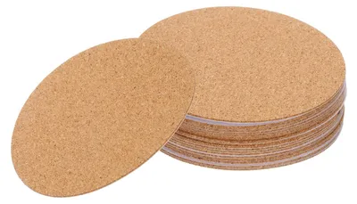 20 Korkuntersetzer, rund, 9 cm, saugfähig, für Gläser & Tassen