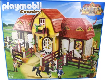 Produktbild von PLAYMOBIL 5221 Großer Reiterhof Mit Paddocks