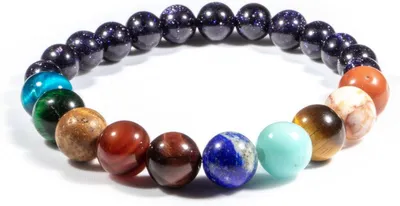 Produktbild von CHPN – Chakra-Armband – Perlenarmband – Chakra – Planeten – Perlenarmband mit den Planeten des Sonnensystems – Sonnensystem – Spiritualität